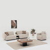 Foshan Bulk Sofa Suppliers Nordic Furniture Lounge Set Boucle Fabric Bogota Sofa Set