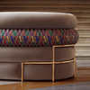 Foshan Italian Luxury Couch Suppliers Versace Mesusa Carezza Fabric Sofa