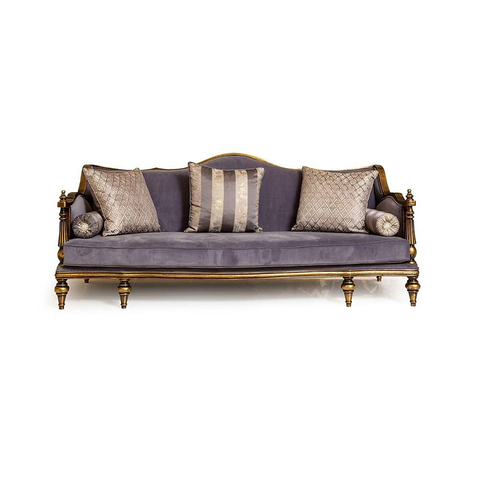 Turkish Furniture Wood Frame Fabric Polar Bear Couches Art Deco Sofa Set