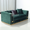 Foshan Fabric Versace Sofa Set Sofa Loveseat And Chair Sectional Couch
