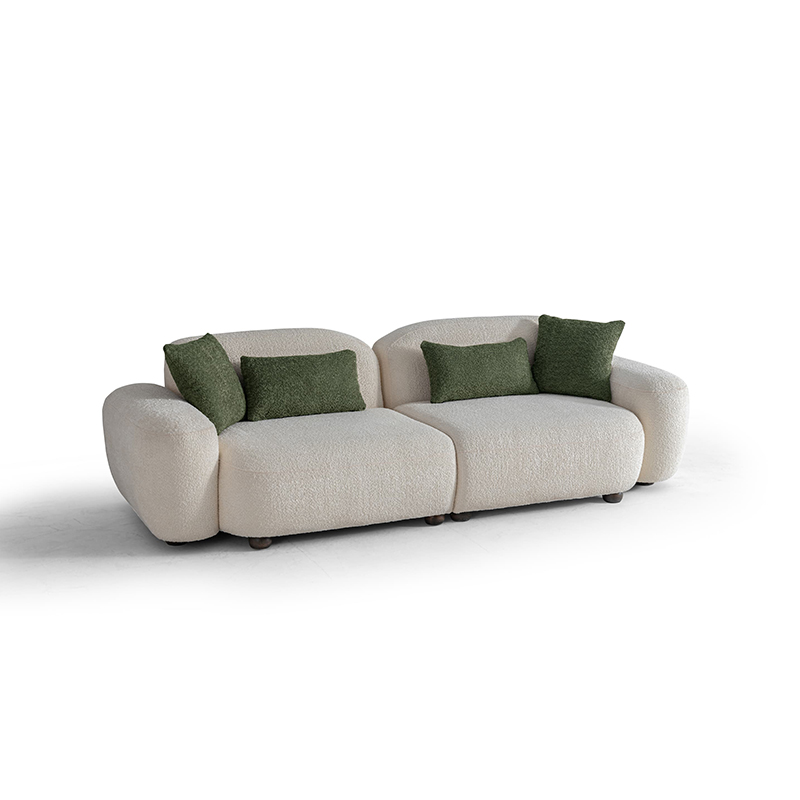 Direct Sofa Suppliers Middle East Majlis Nordic Lambwool Fabric Badle Sofa Set