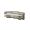 Foshan Modern Sofa Factory Wholesale Furniture 3 4 Seater Curved Couch