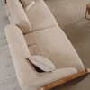 Foshan Affordable Furniture Suppliers Solid Wood Boucle Fabric Bora Sofa Set