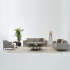 Modern Icon Sofa Set Wooden Base Sofa Home Living Room Grey Fabric Furniture