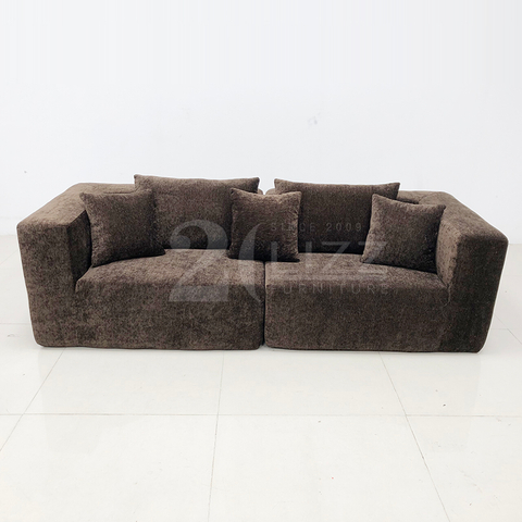 Compact Foldable Furniture Compressed Corduroy Fabric Couch Vacuum Sofas