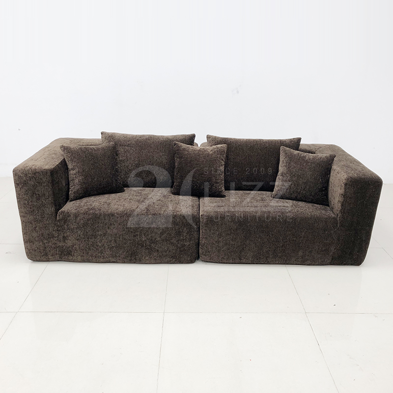 Compact Foldable Furniture Compressed Corduroy Fabric Couch Vacuum Sofas