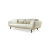 Chinese Furniture Milano Sofa Set Cream Fabric Couch Modern Lounge Furniture Set