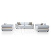 Modern Luxury Fabric Lounge Furnitures Giorgio Beige Fabric Luxor Modular Sofa Set