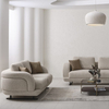 Divan Casa Commercial Living Room Modern 1+2+3 Fabric Lotus Sofa Set