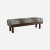 Living Room Bedroom Long Bench with Storage DG Leopard Fabric Thesan Bench
