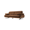 Foshan Affordable Furniture Wholesalers Brown And Beige Fabric Akra Sofa Set