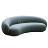 Modern Home Furniture Hotel Lobby Fabric Couch Cashew Nut Shape Sofa