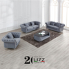 Classical Fabric Lounge Suite Living Room Chesterfield Sofa Set