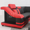 Wholesale Futuristic Sofa Furniture Leather Sectional Sofa with Coffee Table