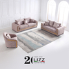 Luxury Dubai Living Room Sofas Leisure Fabric Sofa