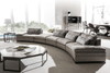 Modern Italian Designer Fabric Couch Giorgio Collection Vision Sectional Curved Sofa