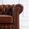 Traditional Dark Brown Living Room Sofa