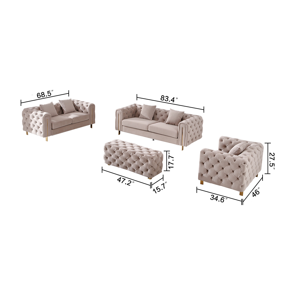 Contemporary High End Fabric Sofa with Stainless Steel Feet from China  manufacturer - Lizz Furniture
