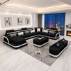 Multifunctional U-shape Sectional Fabric Couch Set Futuristic Chaise Lounge Sofa