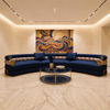 Italian Luxury Living Room Versace Sofa Furniture Big Curve Shape Sectional Sofa