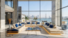 Arabic Council Room Sofa Big U-shape Sectional Majlis Fabric Lounge Set with LED Light