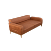 Modern Home Office Sofa Furniture Factory Brown Leather Couch Elite Sofa Set