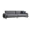 Modern Home Commercial Furniture Grey Linen Fabric Lounge Domino Sofa Set