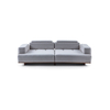 Traditional Linen Couch Turkish TV Room Furniture Duet Sofa Set