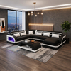 Accent Lounge Furniture Modular Sectional U Shape Sofa Modern Leather Chaise Lounge