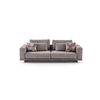 Straight Line Minimalist Nordic Solid Wood Upholstered Sofa Set Linen Fabric Couch Set