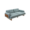 Nordic Wood Sofa Turkish Living Room Fabric Couch Blue And Beige Sofa
