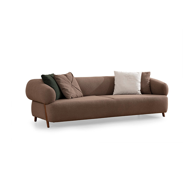 Bulk Modern Sofas Italy Wholesale Nordic Style Lambwool Boucle Fabric Mix Color Cardea Sofa Set