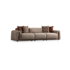 China Modern Hotel Contract Sofa Supplier Brown Fabric Couch Grande Sofa Set