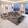 Multifunctional U-shape Sectional Fabric Couch Set Futuristic Chaise Lounge Sofa