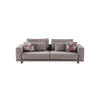 Straight Line Minimalist Nordic Solid Wood Upholstered Sofa Set Linen Fabric Couch Set