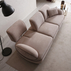 China Turkish Modern Furniture Factory Brown Velvet Evole Sofa Set with Adjustable Backrest
