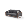Home Furniture Turkish Sofa Modern Upholstery Solid Wood Ellipse Sofa Set
