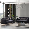 Foshan Factory Wholesale Modular Sofa Curved Arm Beige Velvet Sofa Set