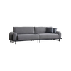 Modern Home Commercial Furniture Grey Linen Fabric Lounge Domino Sofa Set