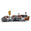 Traditional Linen Couch Turkish TV Room Furniture Duet Sofa Set