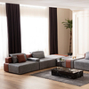 Turkish Style Furniture Factory From China Linen Fabric Sectional Couch Capello Sofa Set