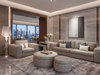 Luxury Personalized Villa Furniture Italian Modern Leather Weave Sofa Set