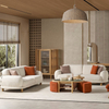 Durable Sofas for Hotels Nordic Natural Wood Beige Fabric Sofa Modern Couch Esco Sofa Set