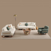 Custom Commercial Bespoke Sofa Manufacturer Nordic Style Fabric Happy Sofa Set