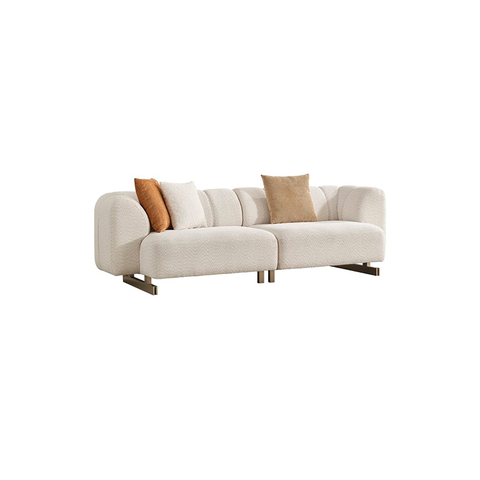 Luxury Premium Sofa Manufacturer Cream Fabric Wabi-sabi Style Harley Sofa Set