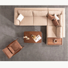 Classical Design Corner Sectional Fabric Lounge Turkish Dream Corner Sofa Set