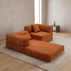 Compressed Boneless Sofa Factory Convertible Couch Corduroy Fabric Vacuum Sofa in a Box