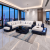 Europe Modern Sofa Supplier Custom Villa Sofa Factory U-shape Sectional Lounge Sofa