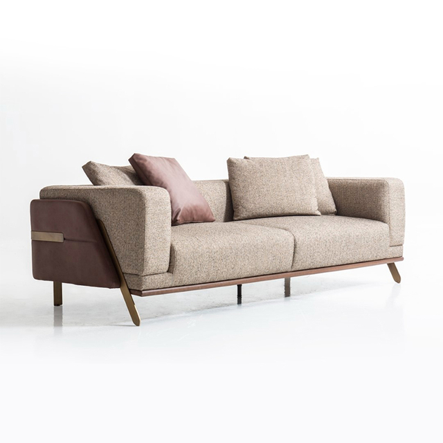 Hospitality Lounge Sofa Furniture Manufacturer Fabric Wooden Couch Hera Sofa Set