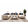 Private Label Furniture Manufacturer Large U-shape Sectional for Villa 6 7 Seat Velvet Lounge